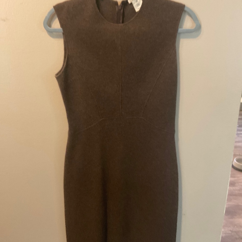 Oscar de la Renta brown cashmere dress xs